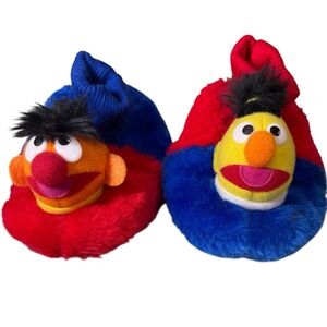 90s Sesame Street Slippers Shoes Toddler Baby Bert Ernie Color Block Kids